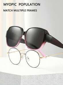 1pc Wraparound Fashion Glasses, Unisex, Fashion Versatile, Suitable For Driving, Cycling, Fishing, Summer Beach, Outdoor Activities, Travel, Create Fashionable Back-To-School Look - Multicolor - View 10