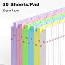 1 paquete de cuadernos de colores, cuaderno de cuadrícula universitaria de 12.7x20.32cm, cuaderno de escritura, notas adhesivas legales, cuaderno de espiral desprendible, adecuado para trabajo, escuela y suministros de oficina, cada cuaderno contiene 30 hojas, cuaderno de estudiante, útiles escolares - Multicolor - Ver 5