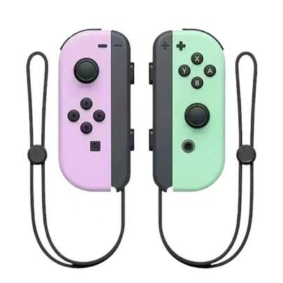 Controlador JoyPad Joycons 6 ejes Gyro Gamepad inalámbrico para Nintendo Switch Joystick función de despertador controladores de interruptor, Mando para Switch Set De Dos Mandos Switch Controlador Joystick Compatibile con Switch/OLED/Lite con Wake Up/Gyro Axis/Dual Vibración/Función Turbo, 2 colores ✅ Envío en 24 a 72h