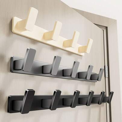 免钻孔衣钩，适用于玄关、铝合金门、后挂式挂钩、衣帽架、壁挂式衣物收纳架、高端壁钩