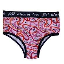 Set Of 10 Children's Cotton Panties With Exposed Elastic. - 印刷 M - 查看 3