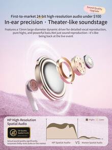 HP渐变色无线耳机，外观独特，音质卓越，支持5.3自动配对，续航长达30小时，轻巧便携，IPX4级防水，内置麦克风，兼容iPhone和安卓系统，是一款游戏耳机兼扬声器，也是节日和母亲节的理想礼物。 - 耳機 - 查看 8