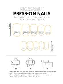 5片/套（120片）美甲贴片，血红色水晶猫眼美甲贴，中号棺材形、短款杏仁形、短款椭圆形和短款方形，多种款式可选，按压式美甲贴片，美甲用品，美甲贴片（内含1片果冻胶和1个指甲锉） - 紅色 - 查看 6