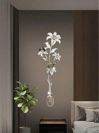 1pc 3D Acrylic Wall Sticker For Living Room Decoration, Suitable For TV Background, Sofa Backdrop And HallwayVinly Decal,For Bedroom Decor,Room Decor Items,For Haloween Decor,Fall Decor,Classroom Decorations,Removable Sticker