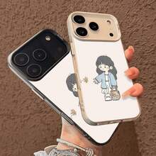 A Gift for Christmas And Thanksgiving, a Colored Silver Printed Phone Case Designed for The for  17, Compatible with for  Models 17, 16, 15, 14, 13, 12, 11, Plus Pro Max. Perfect As a Birthday Present for a Girlfriend, Boyfriend - Negro - Ver 4