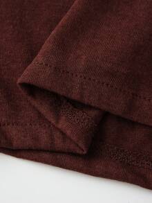 Women Half Sleeve Cropped Cardigan Shirt Short Sleeve Button Down Open Front Crewneck Loose Fit Knit T Shirt Y2k Casual Crop Tops Summer Fall Lightweight Jacket Outwear - 棕色 - 查看 9