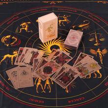 Bộ bài Tarot màu hồng hồng kèm sách hướng dẫn - Bộ bài sang trọng 78 lá - Bộ bài Tarot PET chống nước và chống rách - Bộ bài Tarot màu hồng thanh lịch dành cho người mới bắt đầu và chuyên gia - 4,7in*2,8in(12cm*7cm), Số phận, Bói toán, Bài Oracle, Giáng sinh, Halloween, Năm mới, Lễ tạ ơn, Quà tặng, Bói toán, Tiên tri, Quà tặng bài Tarot (Có hướng dẫn tô màu) - Hồng - Xem 2