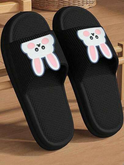 Fashionable, Comfortable, Soft Striped Yellow Thick Sole Anti-Slip Anti-Odor EVA Indoor/Bathroom Slippers For Women. [For Wide Feet, Please Order One Size Up For More Comfort]