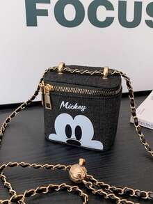 Disney 单肩包，迷你口红包，女孩钱包，时尚手提包，假日收纳包，卡通零钱包，旅行收纳袋 - 單肩斜跨 - 查看 18