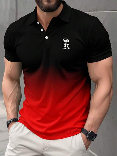 Men's New Breathable Short Sleeve Polo T-Shirt, Summer