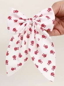 2/10个装红色蝴蝶结发夹，花朵蝴蝶结发夹，心形蝴蝶结发夹，鳄鱼夹，少女发饰，情人节礼物 - 彩色 - 查看 6