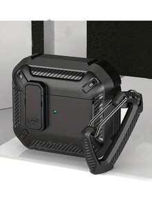 Black Matte Anti-Drop Earphone Case Compatible With AirPods Pro, Protective Cover For AirPods 2/3