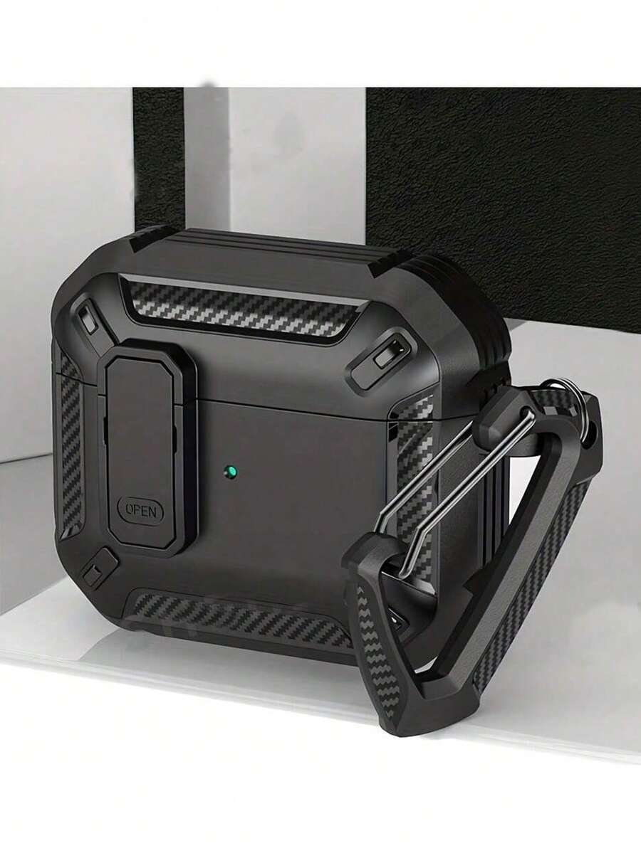 Black Matte Anti-Drop Earphone Case Compatible With AirPods Pro, Protective Cover For AirPods 2/3