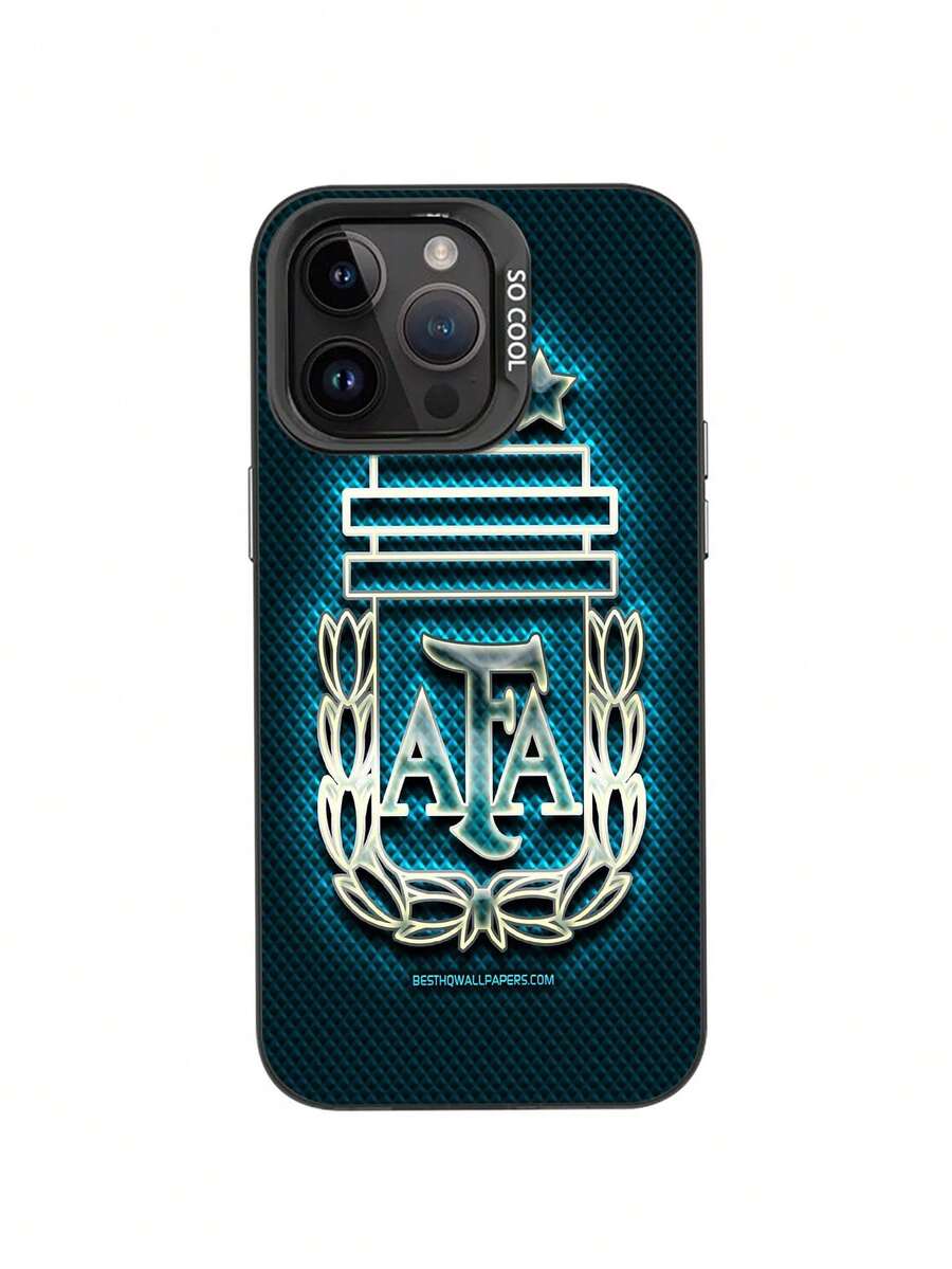Estampado 2D plano Funda de teléfono AFA diseño escudo nacional con relieve metálico, protección anti-golpes, color turquesa brillante para móviles modernos Cubierta de teléfono de colores mixtos con estampado completo para 17 PRO MAX/17 AIR/15 ProMax/16 PROMAX/Galaxy S22/S23/S24/S23 Plus/S24 Ultra/S25/A15/A33/A23, cubierta de Halloween, estética de cubiertas, cubierta 2D plana, cubierta vintage, cubierta de collage, cubierta de moda, cubierta con flores, cubierta cool, cubierta adorable, diseño de impresión UV, seguidores de , amantes de la moda - Color mixto 1 - Ver 1