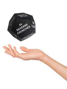 12面励志健身骰子，运动滚轮 - 有趣的健身配件，适用于家庭健身、有氧运动、瑜伽 - 也适用于健身房、健身课程 - 彩色 - 查看 3