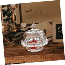 ón de postre transparente tazones de postre con tapasón para mezclar con tapa bol vasitos para postresón soups tazones de preparación de vidrio tazas claras - 1 - Ver 3