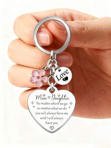 1pc Mother-Daughter Keychain - "Forever My " Birthday, Christmas/Mother's Day Keepsake - Unique Mum & Daughter Gift Idea From The Heart - Multicolor - View 4
