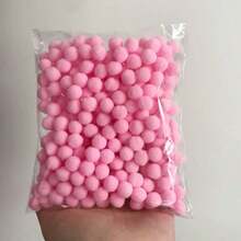 100个/包 什锦毛绒球，柔软蓬松，尺寸多样，适合手工制作和装饰 - 混色 - 查看 6