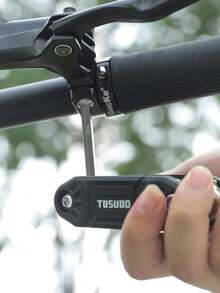 TOSUOD 16-In-1 Bicycle Multifunctional Tool Kit, Portable Bike Repair Tool Set Including Hex Wrench, Socket Wrench, Screwdriver, Tire Lever, Etc. - Multicolor - View 10