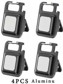 1 件便携式铝制强光手电筒工作灯、迷你钥匙扣登山扣露营灯、COB 3 种灯光模式多功能户外应急灯带挂钩磁性背架开瓶器用于钓鱼携带、悬挂在包、手机、腰部、露营配件 - 彩色 - 查看 15