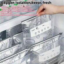 1/10/20/30pcs Aluminum Foil Refrigerator Storage Bags Reusable Perfect For Kitchen Organization In The Refrigerator Or Freezer 3 Size Zipper Fresh-Keeping Bags For Fruits Vegetables Meat Grains Nuts Snacks Food Preservation Sealing Bags Kitchen Accessories