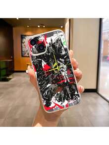 Funda de teléfono Cyberpunk E-Edgerunners 2 compatible con 17, 16, 15, 14, 13, 12, 11 Pro Max, Air Soft Cover, funda de silicona transparente y suave, funda para 17, funda para 17 Pro, funda para 17 Pro Max, funda compatible con 17 Pro, funda para 17 Pro Max, funda para 17 - Z4 - Ver 9