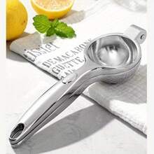 Stainless Steel Lemon Squeezer With Manual Press - Multifunctional Citrus Juicer Suitable For Home Use, High Efficiency Juice Extraction And Pulp Separation, Kitchen Gadget, Stylish Metal Design, Durable Kitchen Tool - Lemon Clip (2.56 * 7.99 Inches) - View 8