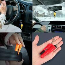 1PC Window Breaker Seatbelt Cutter, Car Window Breaker Tool Seat Belt Cutter And Glass Breaker Applicable To All Cars - 顏色隨機 - 查看 5