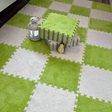 6pcs Soft Foam Interlocking Floor Mats, Multi-Functional Washable Solid Color Carpet Tile Protective Mats - Multicolor - View 12