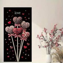 2D Flat Door 1pc Multifunctional Window Or Facade Decorations Suitable For St. Patrick's Day, Ramadan, Valentine's Day, And New Year Celebrations. Seasonal Decorations, Party Backdrop Curtains, Festive Designs, Decorative Banners, High-Quality Printing, Celebration Decorations, Event Planners.