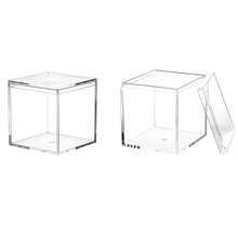 Acrylic Box With Lid Acrylic Plastic Square Containers, Plastic Square Cube With Lid Storage Box 5.9x5.9x5.9 Inches For Candy Pill And Tiny Jewelry,5.9x5.9x5.9Inches - 5.9x5.9x5.9 Inches - View 9