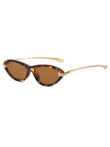 Luxury Women's Cat Eye Retro Brand Designer Sunglasses, Anti-Glare Sunglasses, UV400 - Multicolor - View 6