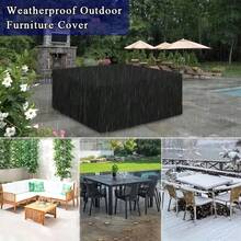 Multi-Size Outdoor Patio Garden Furniture Waterproof Cover, Rain/Snow Chair Sofa Table Dust Proof Cover, Women's Day, Travel Essentials, Wedding Favors, Y2k, Bedroom, Car Accessories Women, Kitchen Decor,Kitchen Decor,Household Items,Mother's Day Gift,Bedroom Decor,Garden,Kitchen Decor,Summer,Beach,Travel Essentials,Room Decor,Squishy,Graduation - Multicolor - View 2