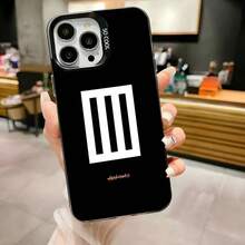 Funda de Teléfono P-ParamoreS para 17,16,15,14,13,12,11,Pro,Max,Plus, Anticaída Negra Mate con Parachoques Duro - Z1 - Ver 12