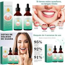 2PCS Gotas para el Crecimiento y Reparación de Encías - Gotas para el Cuidado Bucal - Tratamiento de Atrofia - Reparación de Las Encías - Cuidado Bucal Intensivo - Fórmula Avanzada(default) - Multicolor - Ver 1