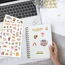 12pcs/Set Monthly Planner Stickers, Colorful Holiday Seasonal Stickers For Calendar, Diary, Gifts - Monthly Celebration Stickers - 12 Holiday Monthly Planning Stickers - View 3