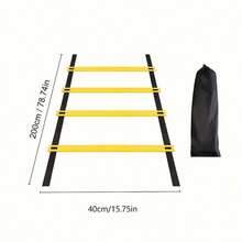 Agility Ladder Speed Agility Training Ladder Jump Rope Ladder Speed Ladder Detachable Portable Soccer Agility Ladder - Yellow - View 8