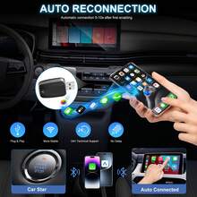 Wireless CarPlay Adapter - Wireless CarPlay Adapter For Vehicles From 2016 Onwards, Plug-And-Play Wireless Control For In-Car CarPlay - Black - View 4
