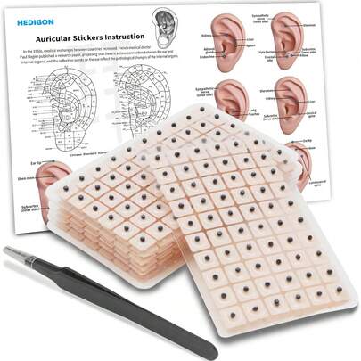 60/120/180片耳穴针灸贴，按摩按压贴，用于放松身心、穴位按摩，是注重健康人士的必备之选，助您拥有更健康、更舒适的身体和生活。
