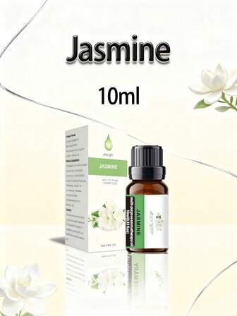 10ml Jasmine Fragrance Essential Oil, Water-Soluble Aroma Refill, Relieves Fatigue, Freshens Air
