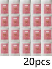 Bolsa de regalo rosa "Gracias", bolsa de embalaje para regalos de boda, cumpleaños y apreciación - 20 piezas - Ver 2