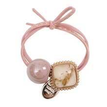 4条/套 混色弹力发圈，柔软发绳，女士马尾辫发圈，适合日常佩戴，可用于扎马尾辫和编辫子，四季皆宜 - 彩色 - 查看 7