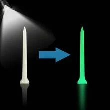 6pcs/Set Glow In The Dark Golf Balls For Night Practice, Luminous Golf Balls With 6pcs Golf Tees