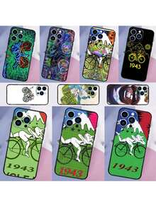 Funda de teléfono de bicicleta de Albert Hofmann compatible con 17 Pro Max 17Pro 17 Air, funda de silicona, compatible con funda  17 pro max, funda  17 pro, funda  17, funda  16, funda  16 pro max, funda  15 - OP544 - Ver 3