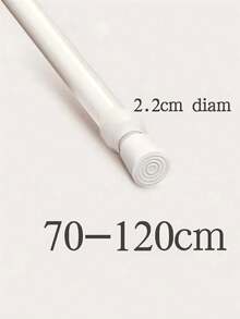 Thanh treo rèm và rèm tắm điều chỉnh hiện đại - Thanh kéo dài chịu lực cao, không cần khoan, thích hợp cho phòng tắm, tủ quần áo, cửa sổ, giá treo khăn - Phụ kiện trang trí nhà cửa bằng thép và nhựa cho phòng tắm. - trắng - Xem 21