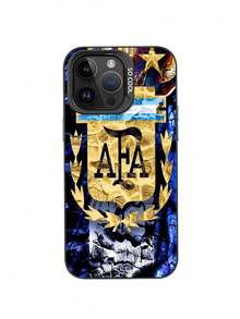 Estampado 2D plano Funda celular Argentina diseño escudo AFA color azul y dorado con textura artística para iPhone 14 Pro Cubierta de teléfono de colores mixtos con estampado completo para 17 PRO MAX/17 AIR/15 ProMax/16 PROMAX/Galaxy S22/S23/S24/S23 Plus/S24 Ultra/S25/A15/A33/A23, cubierta de Halloween, estética de cubiertas, cubierta 2D plana, cubierta vintage, cubierta de collage, cubierta de moda, cubierta con flores, cubierta cool, cubierta adorable, diseño de impresión UV, seguidores de , amantes de la moda - Color mixto 1 - Ver 1