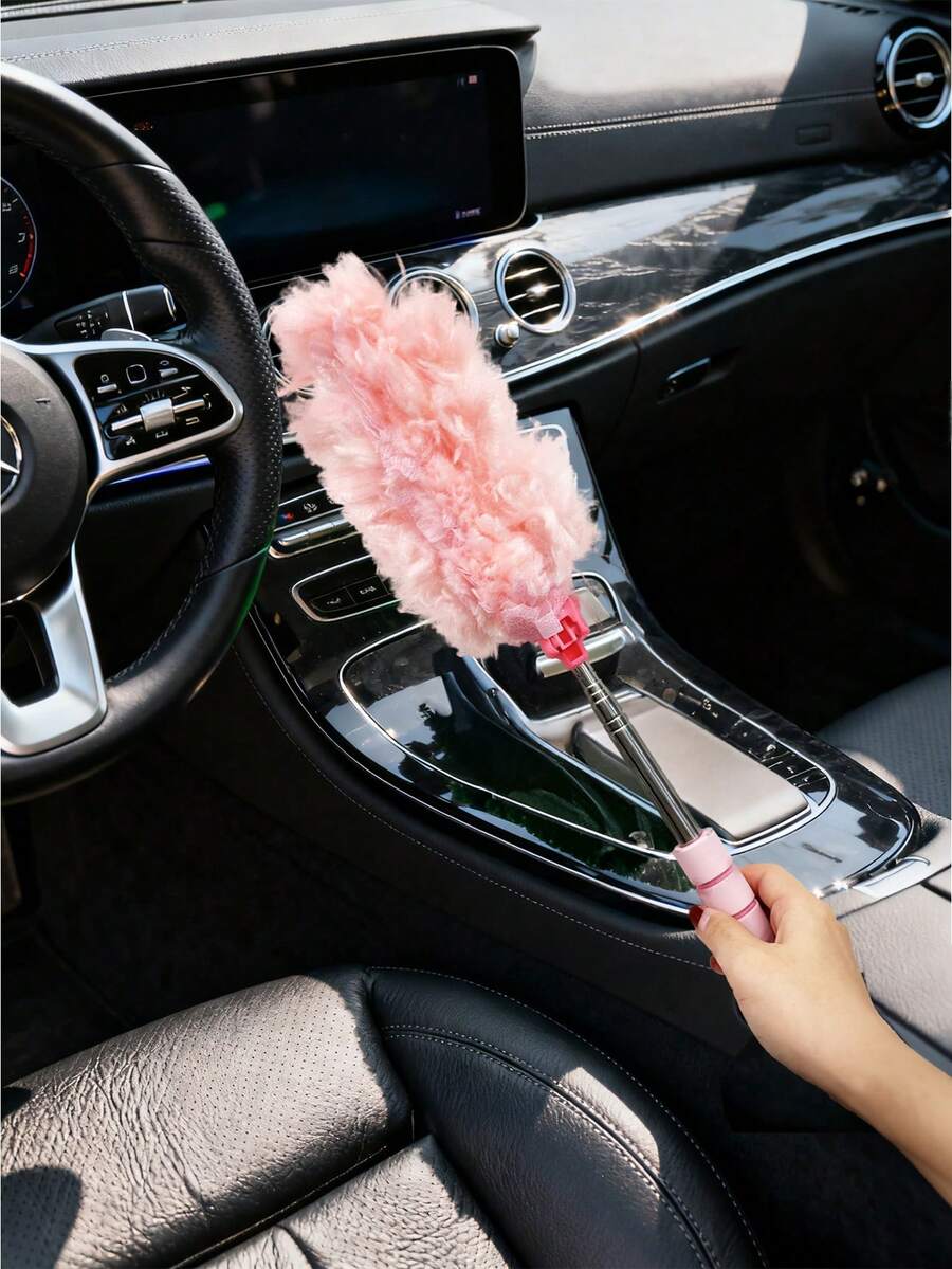 Car Cleaning Tools, Car Duster Brush, Retractable Duster, Car Glass Cleaner, Retractable Anti-Static Duster Brush For Cleaning Car Dust And Windshield