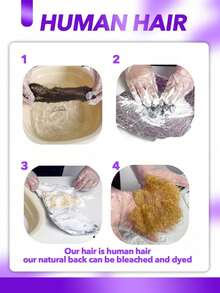 3pcs Afro Kinkys Bulk Human Hair, 16 Inch 50 Gram 4c Curly Hair For Permanent Sister Locs/Mini Twists/Braids Can Dye And Bleach (Natural Black, 8-20 Inch) - Natural Black - View 9