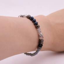 European And American  Glass Bead Handmade Bracelet For Women, Personalized Minimalist Design, Versatile Accessory - màu đen - Xem 4