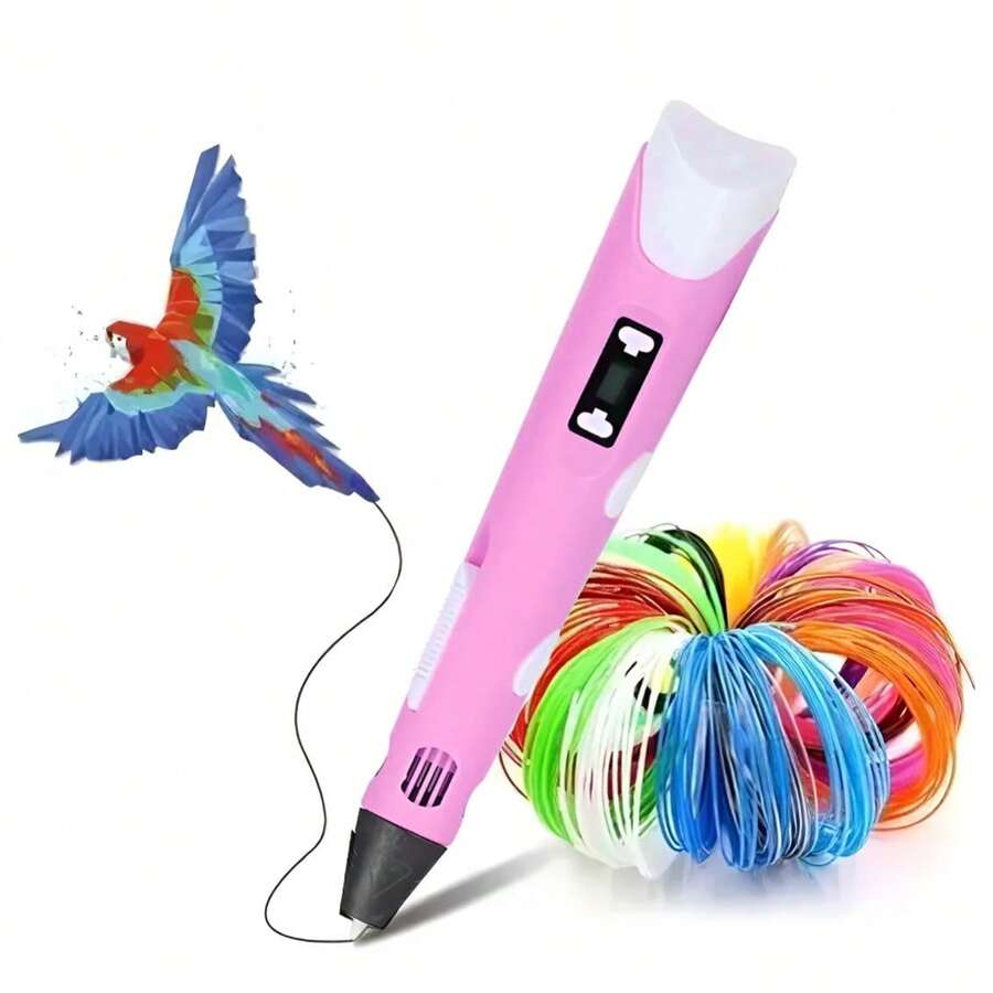 Pluma 3D de Alta Temperatura para Filamento PLA - Incluye Adaptador y Material Crea con precisión: herramienta perfecta para modelado libre, reparaciones y proyectos DIY. Temperatura ajustable, compatible con PLA, fácil de usar para todas las edades. Ideal para manualidades, educación y prototipado creativo. - Tipo de Enchufe A USA (110-127V) - Ver 1